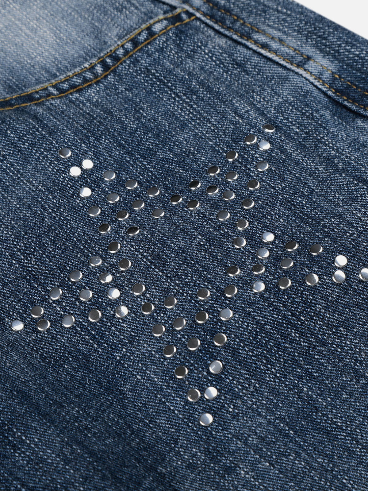 Rhinestone Star Jeans Blue - Aelfric Eden