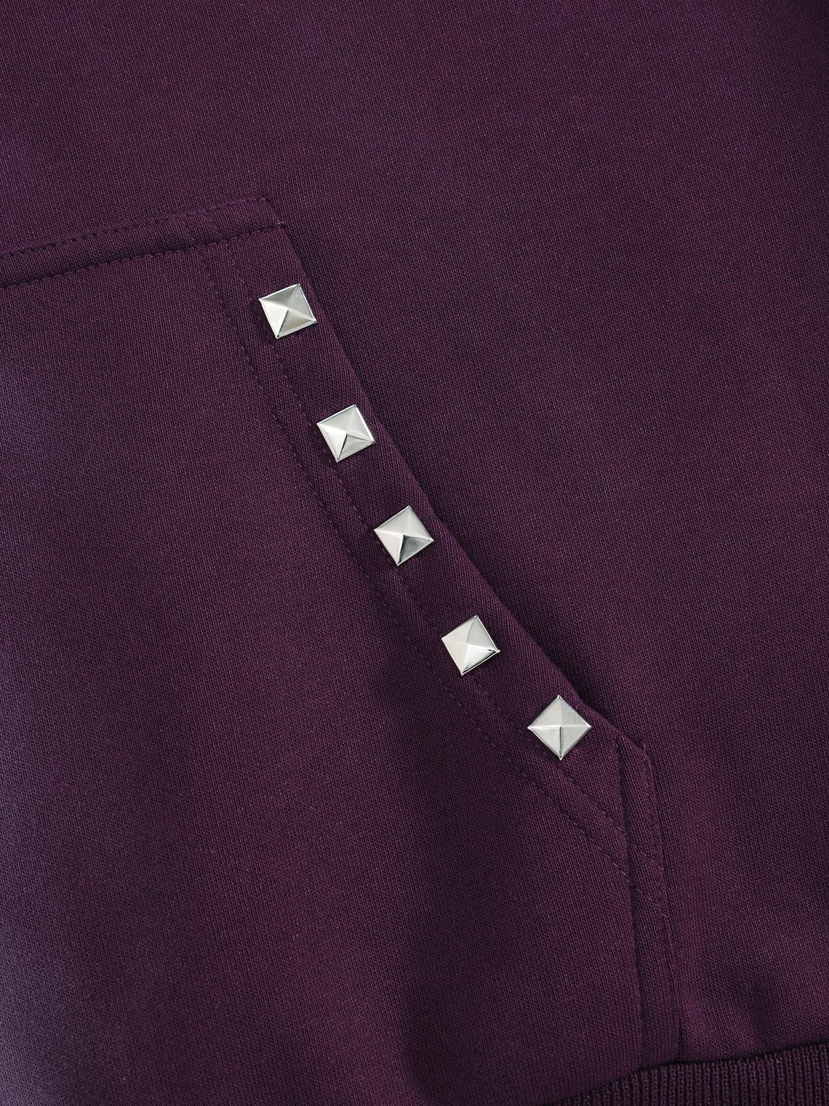Boxy Studded Jacket Purple - Aelfric Eden