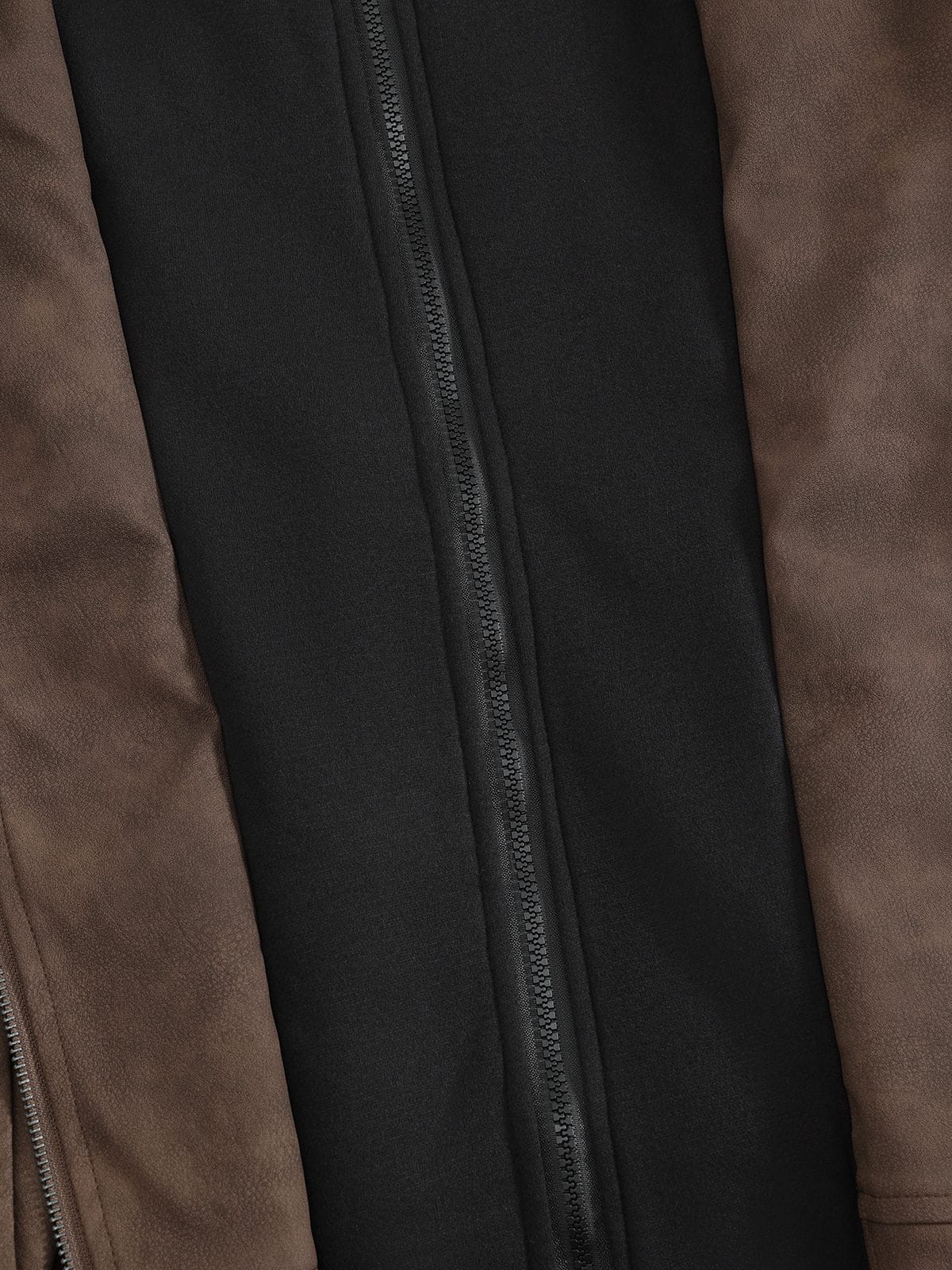 Aelfric EdenTwo Layered Faux Suede Jacket Brown - Aelfric Eden