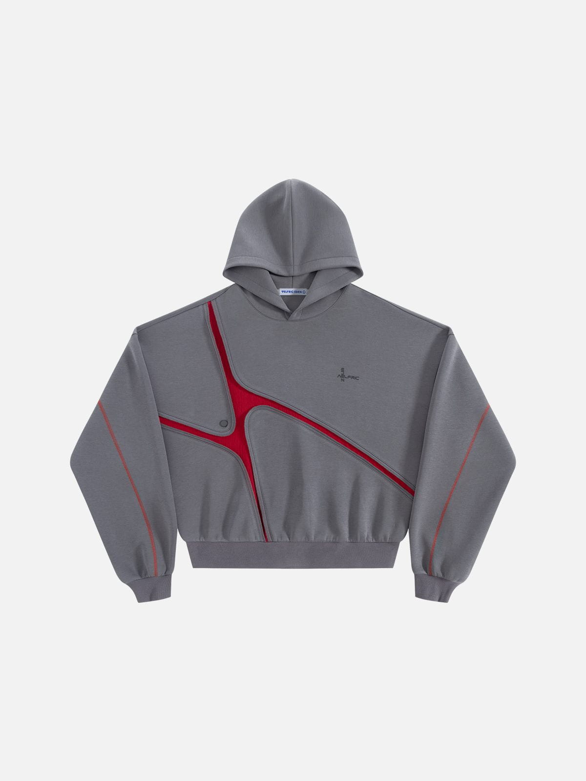 [Pre-Order] Boxy Deconstructed Panel Pullover Hoodie Dark Grey - Aelfric Eden