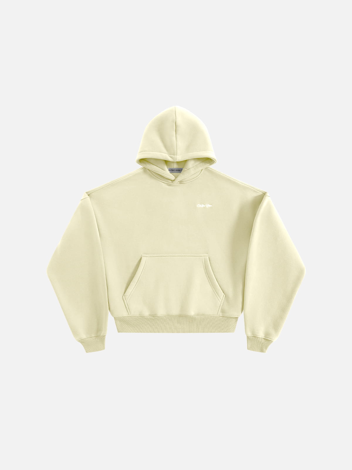 Boxy Fleece Pullover Hoodie Yellow - Aelfric Eden