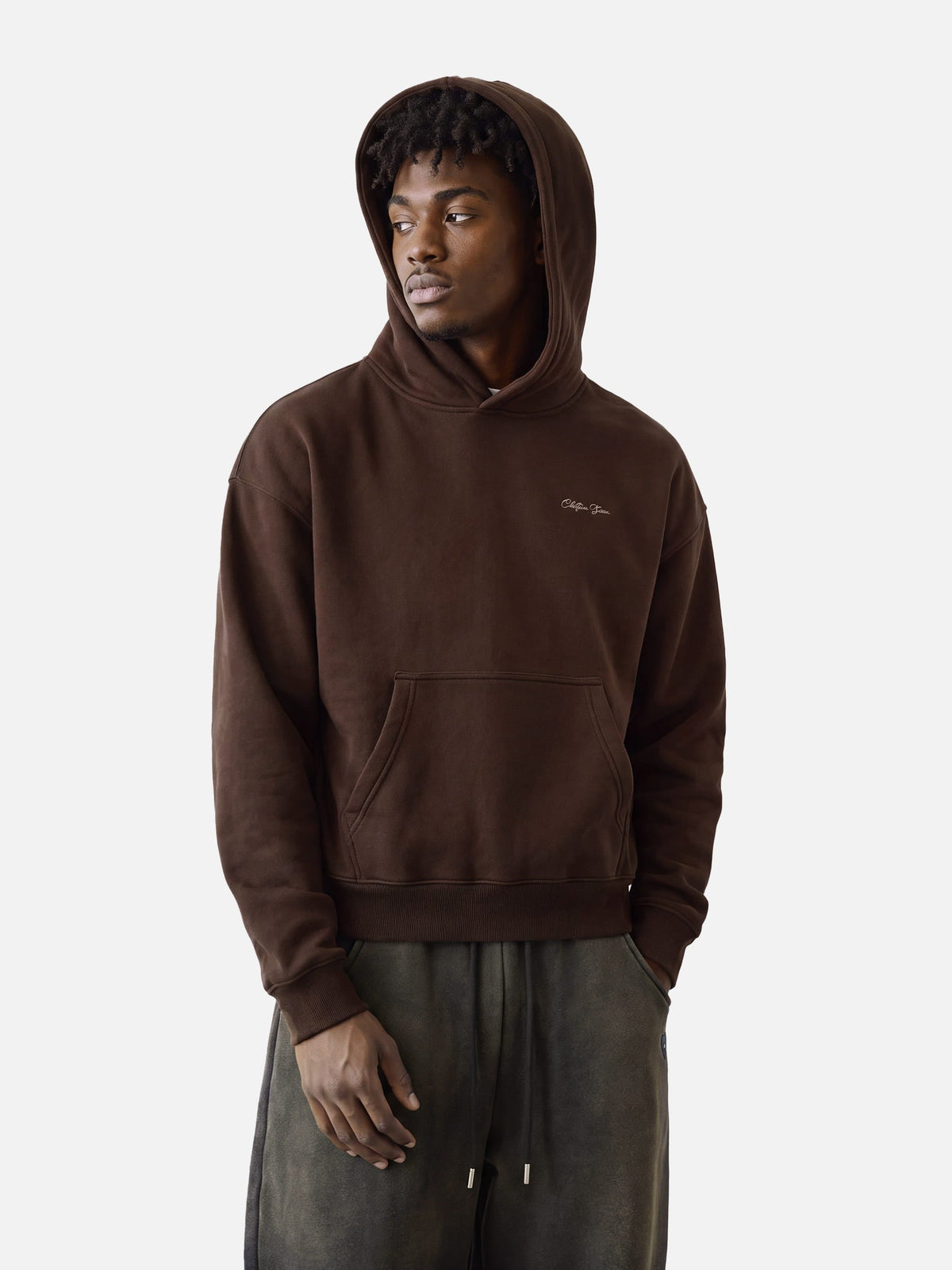 Boxy Fleece Pullover Hoodie Yellow - Aelfric Eden