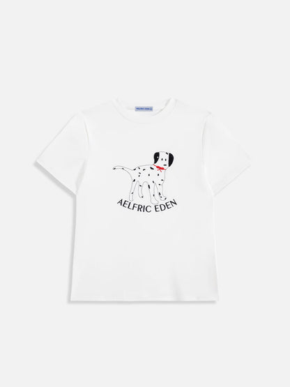 Dalmatian Motif Tee White - Aelfric Eden