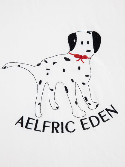 Dalmatian Motif Tee White - Aelfric Eden