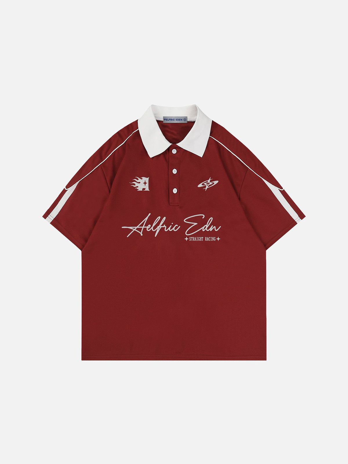 Sporty Polo Soccer Jersey Red - Aelfric Eden