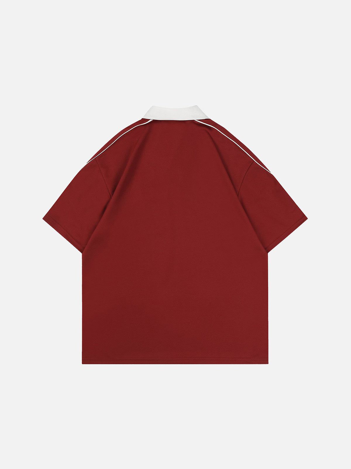 Sporty Polo Soccer Jersey Red - Aelfric Eden