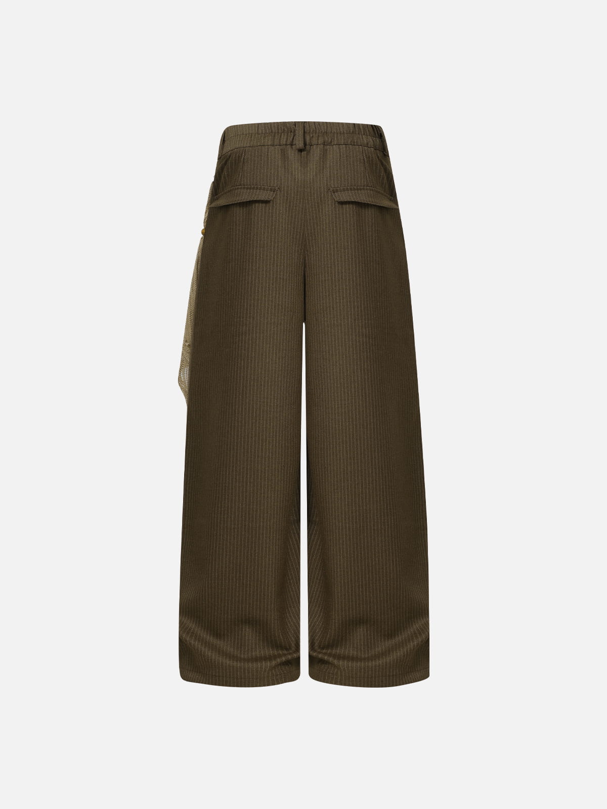 Pinstripe Tie Pants Brown - Aelfric Eden
