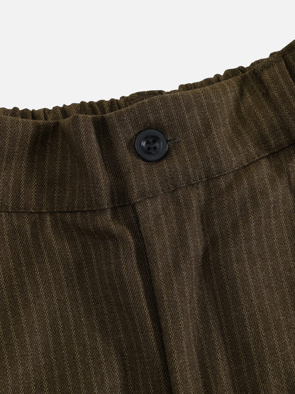 Pinstripe Tie Pants Brown - Aelfric Eden