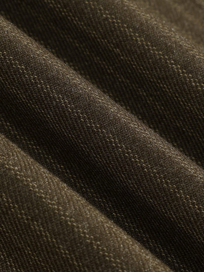 Pinstripe Tie Pants Brown - Aelfric Eden