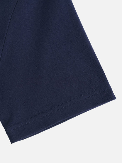 Embroidered Dachshund Tee Navy Blue - Aelfric Eden