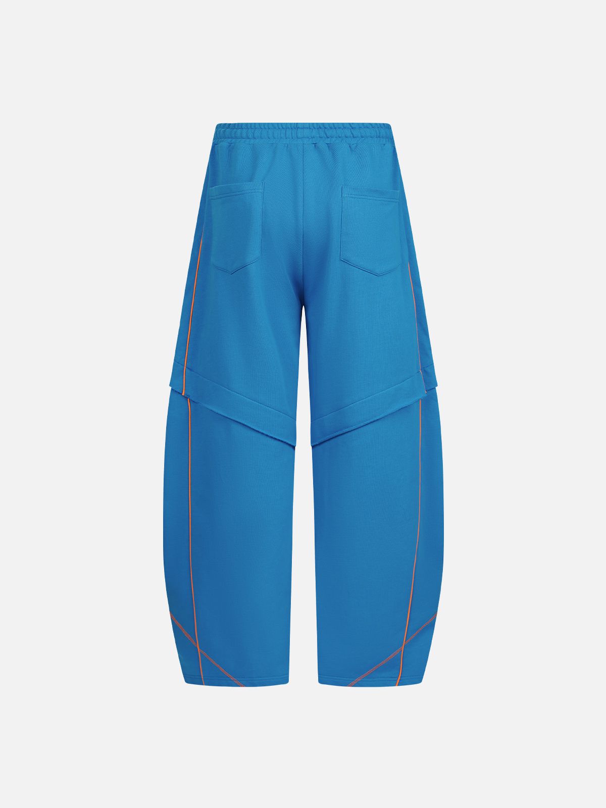 [Pre-Order] Zip Panel Baggy Barrel Sweatpants Blue - Aelfric Eden