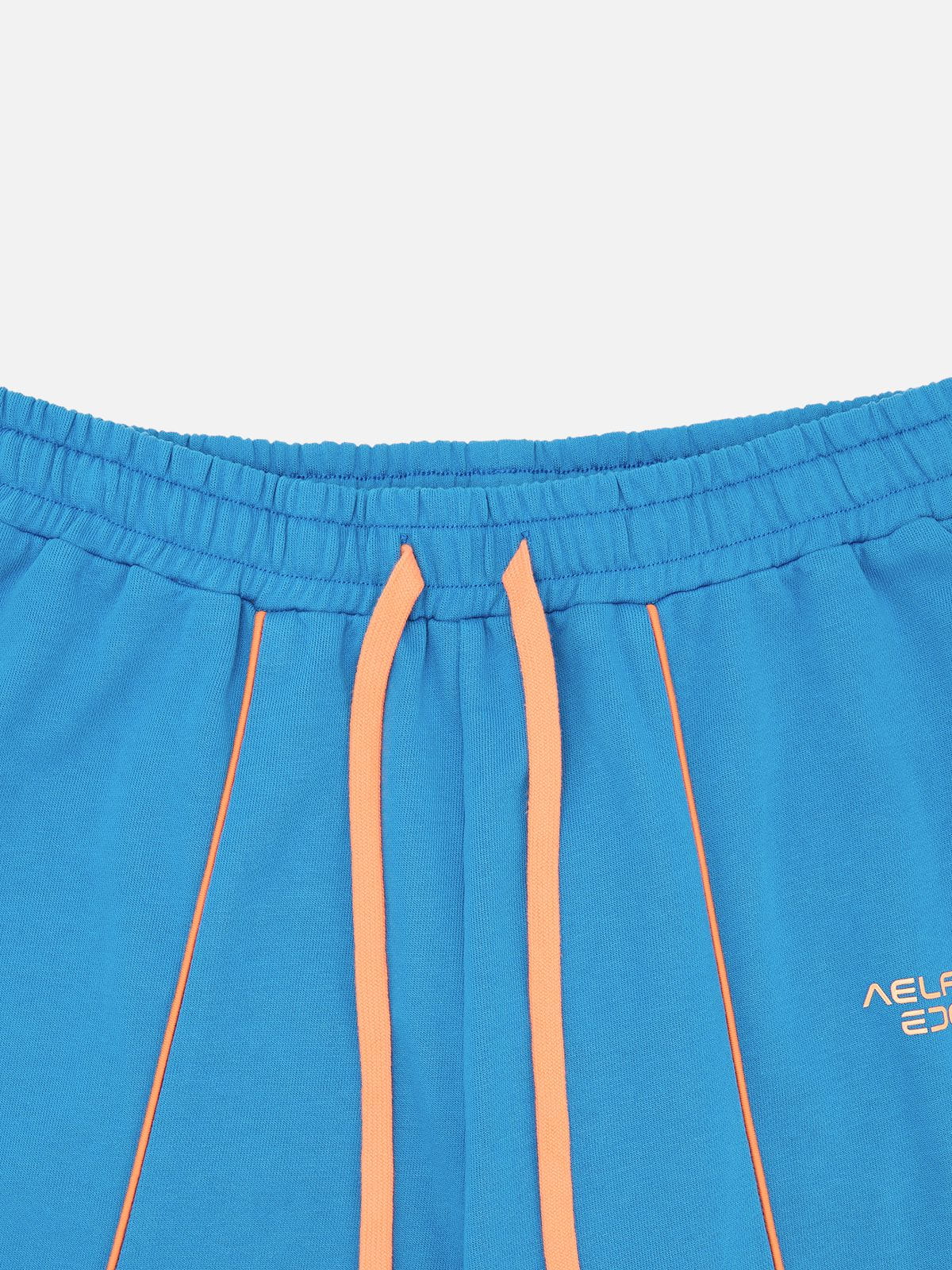 [Pre-Order] Zip Panel Baggy Barrel Sweatpants Blue - Aelfric Eden