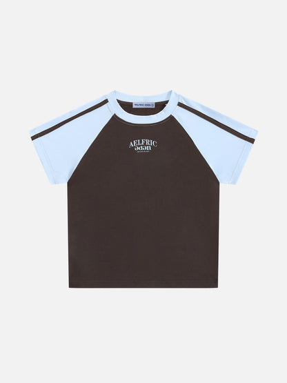 Raglan Baby Tee Brown - Aelfric Eden