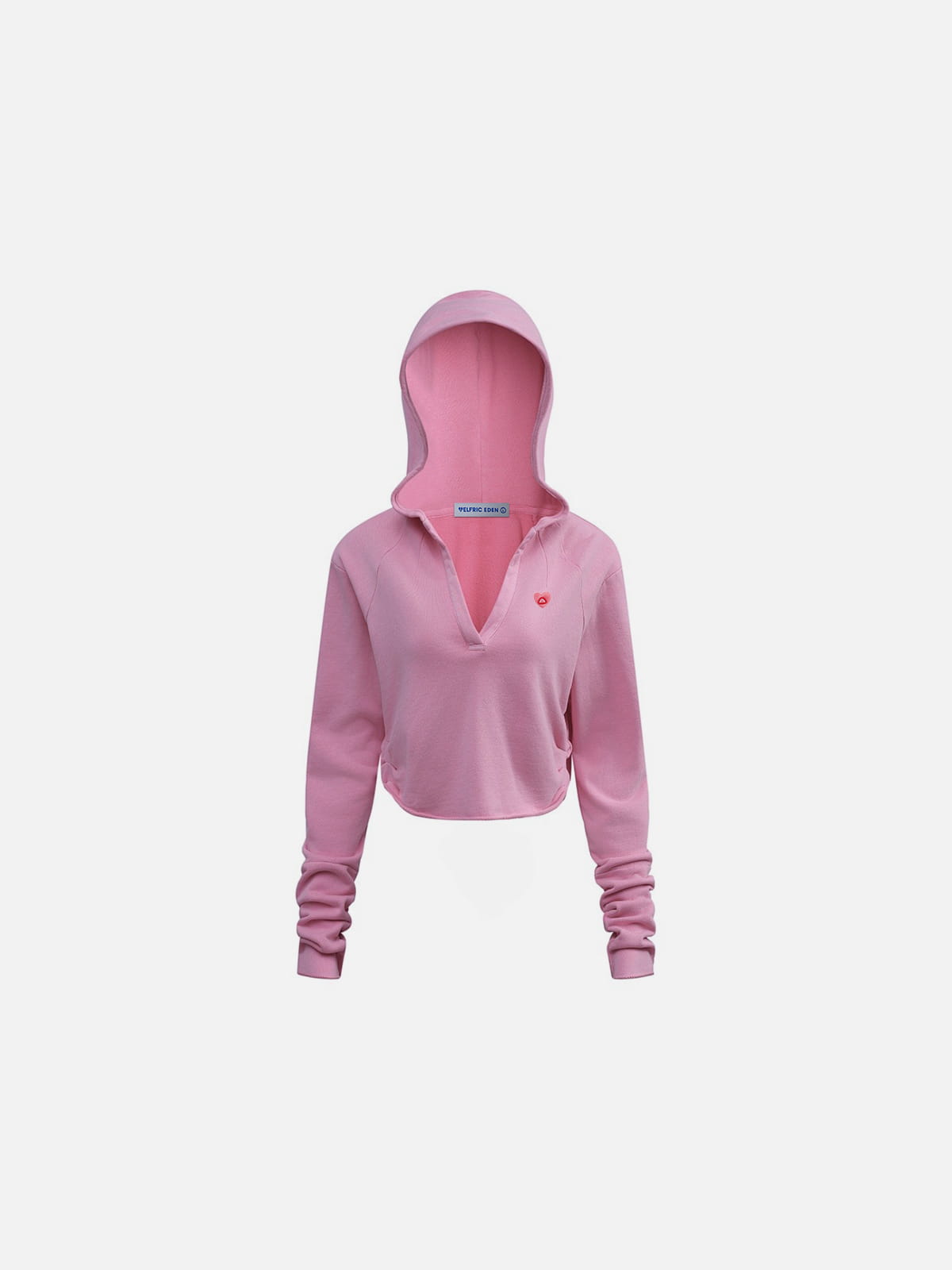 V-Neck Pullover Hoodie Black - Aelfric Eden