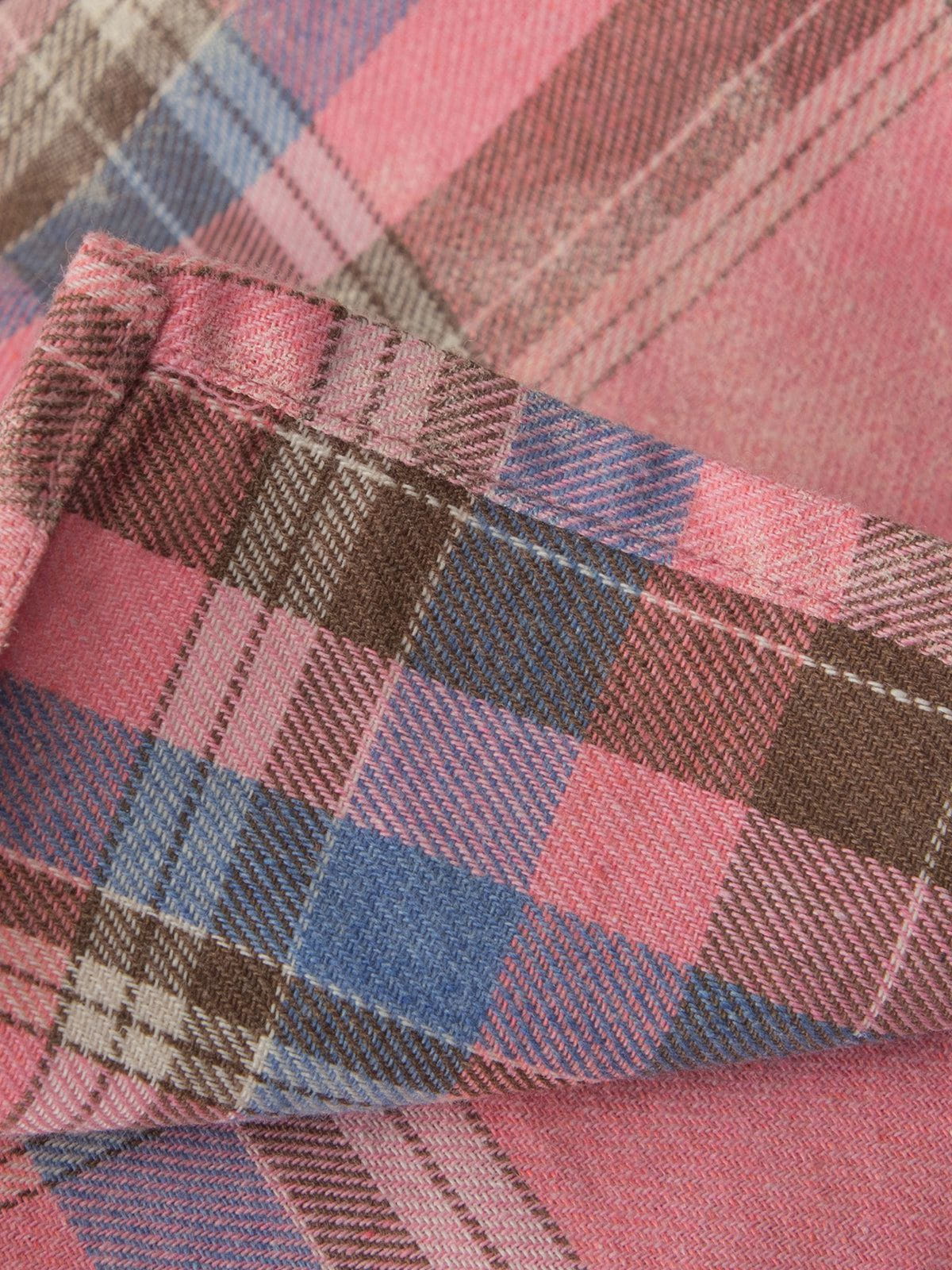 Tie Dye Plaid Skirt Pink - Aelfric Eden