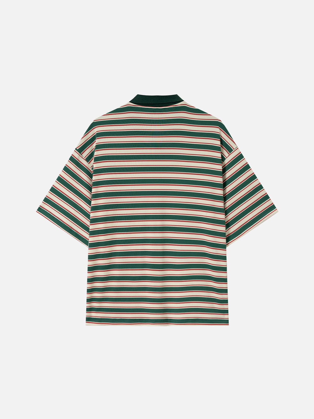 Stripe Polo Tee Green - Aelfric Eden