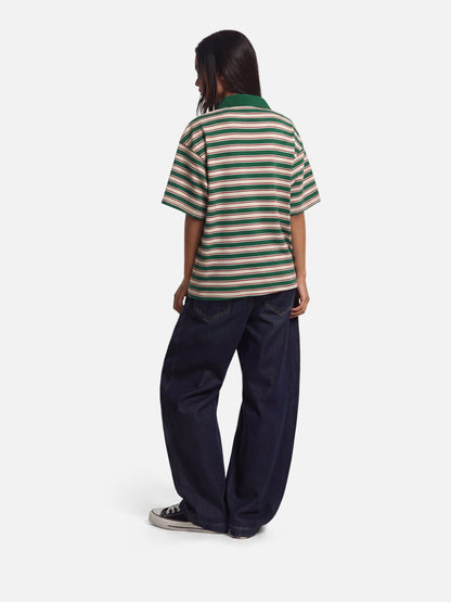 Stripe Polo Tee Green - Aelfric Eden
