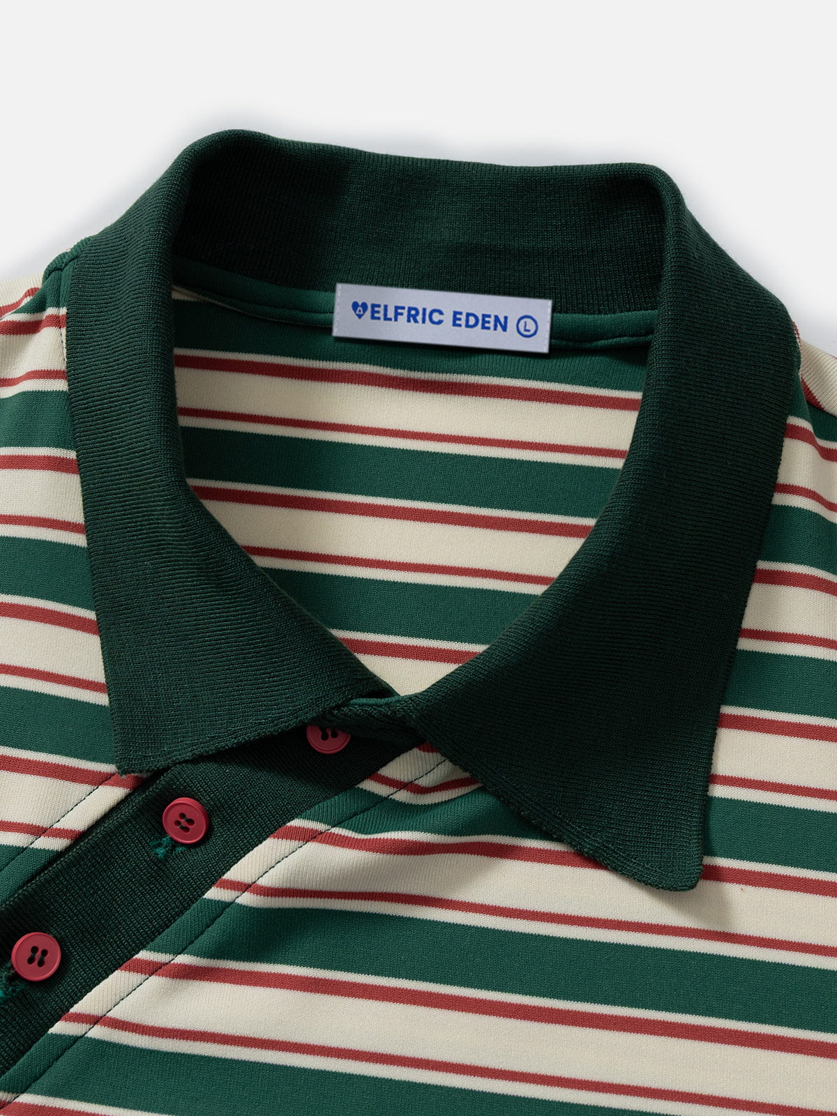 Stripe Polo Tee Green - Aelfric Eden