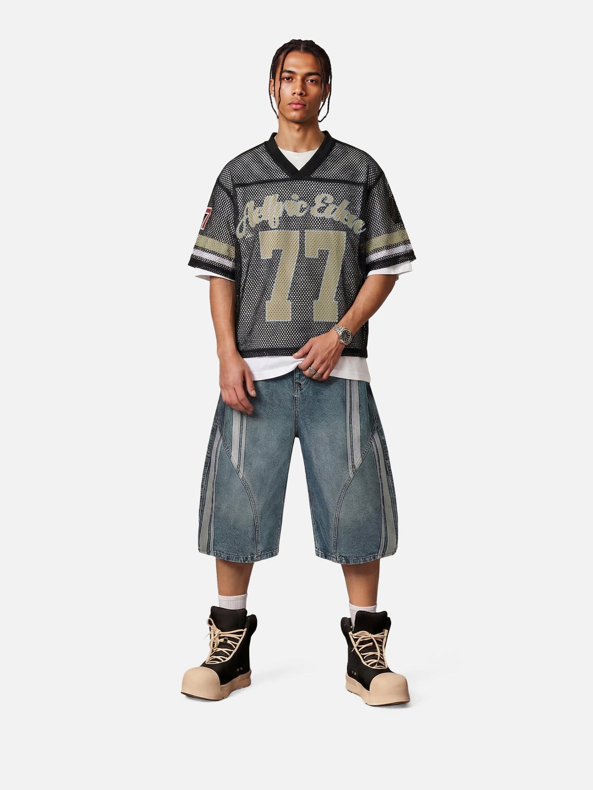 Mesh Jersey Tee Black - Aelfric Eden