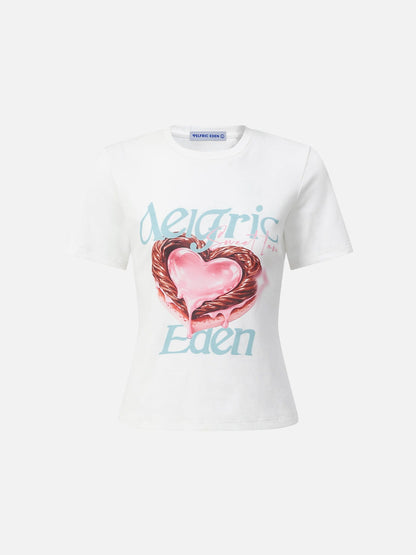 Sweet Heart Baby Tee White - Aelfric Eden