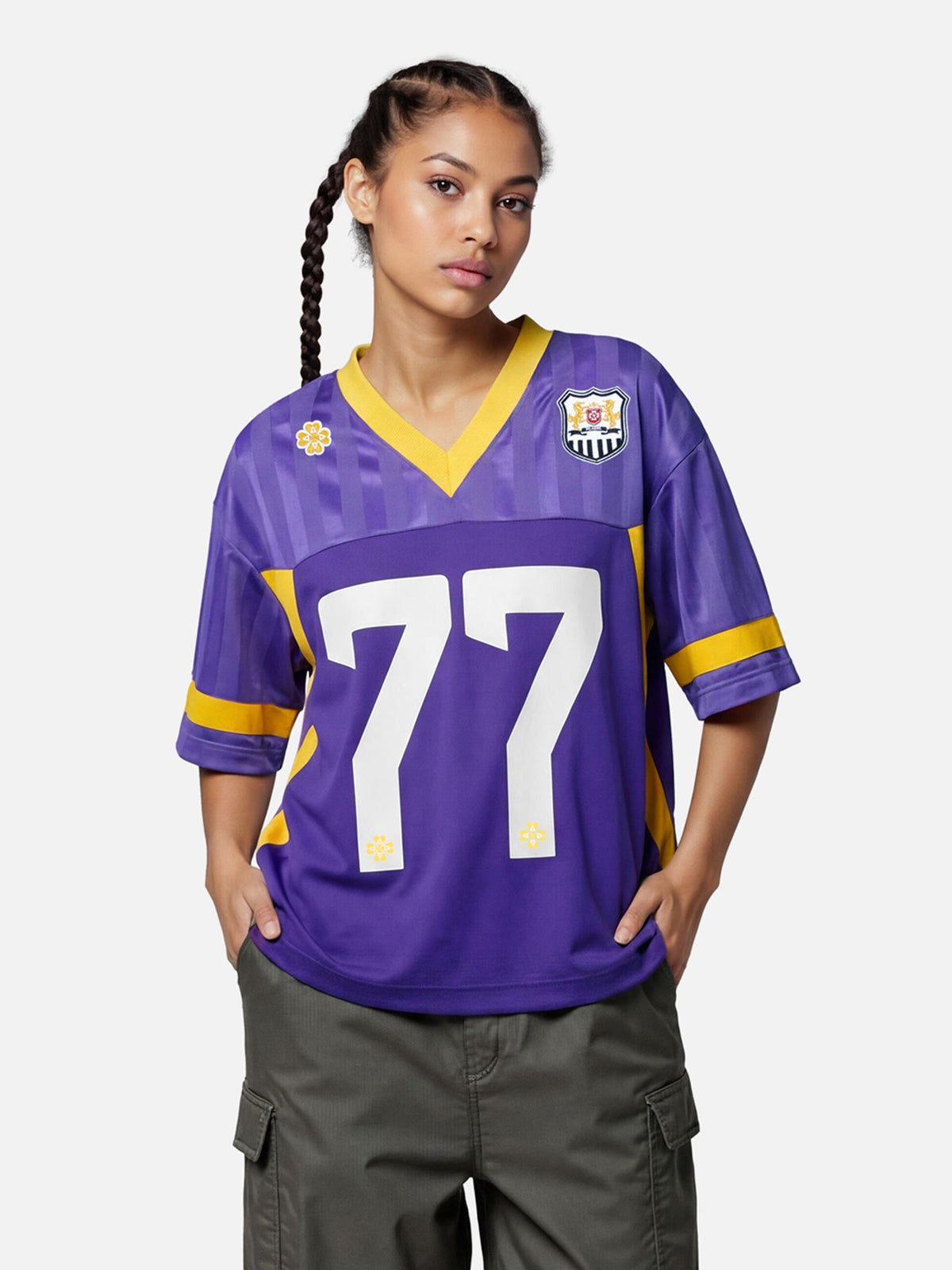 77 V-Neck Jersey Purple - Aelfric Eden