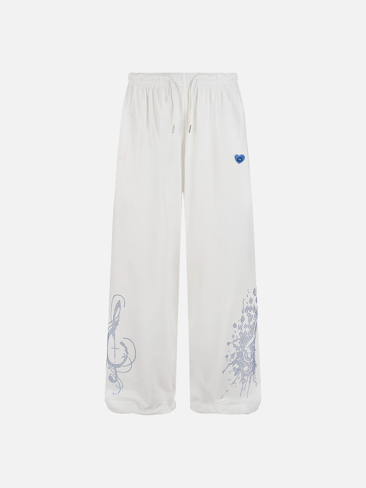 Rhinestone Sweatpants White - Aelfric Eden
