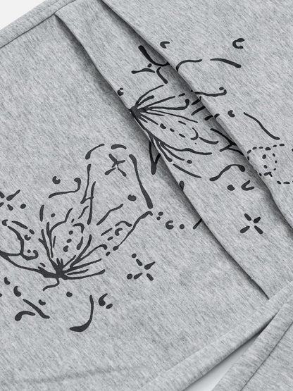 Star Print Sweatpants Grey - Aelfric Eden