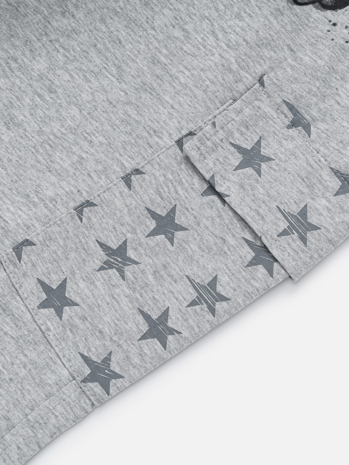 Star Print Sweatpants Grey - Aelfric Eden