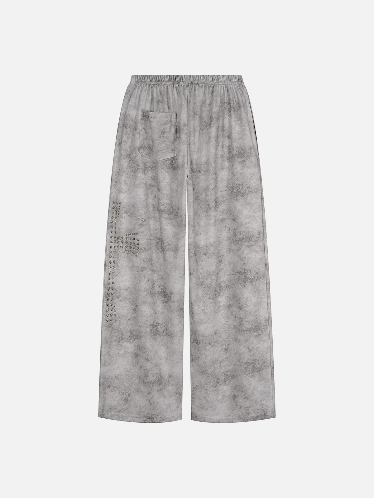Tie Dye Studded Sweatpants Grey - Aelfric Eden
