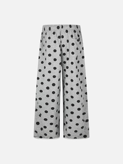 Polka Dot Sweatpants Grey - Aelfric Eden