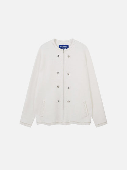 Pearl Trim Cardigan Black - Aelfric Eden
