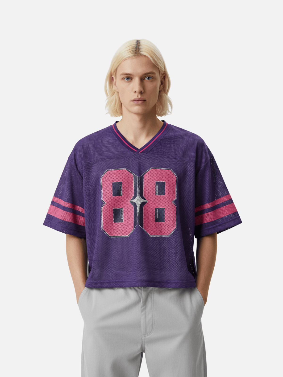 Boxy 88 Mesh Jersey Purple - Aelfric Eden