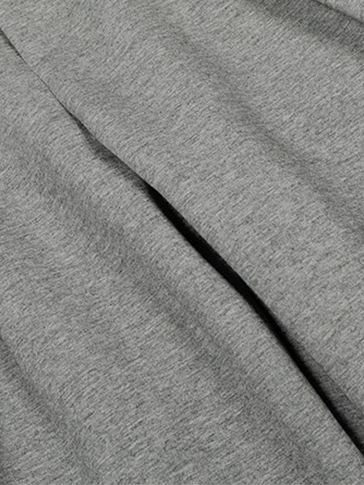 Plaid Waist Pleated Sweatpants Grey - Aelfric Eden