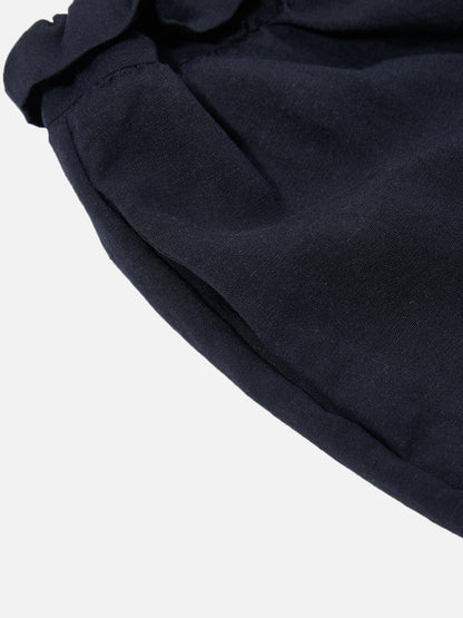 Balloon Drawstring Baggy Barrel Sweatpants Dark Blue - Aelfric Eden