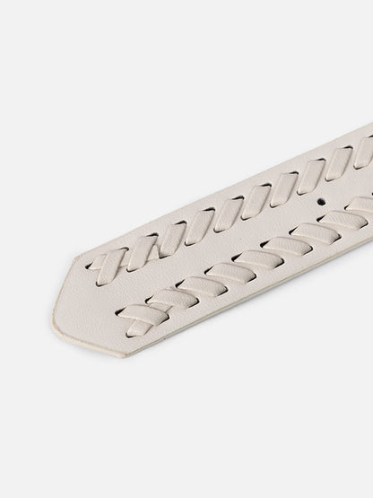 Woven Buckle Belt Apricot - Aelfric Eden