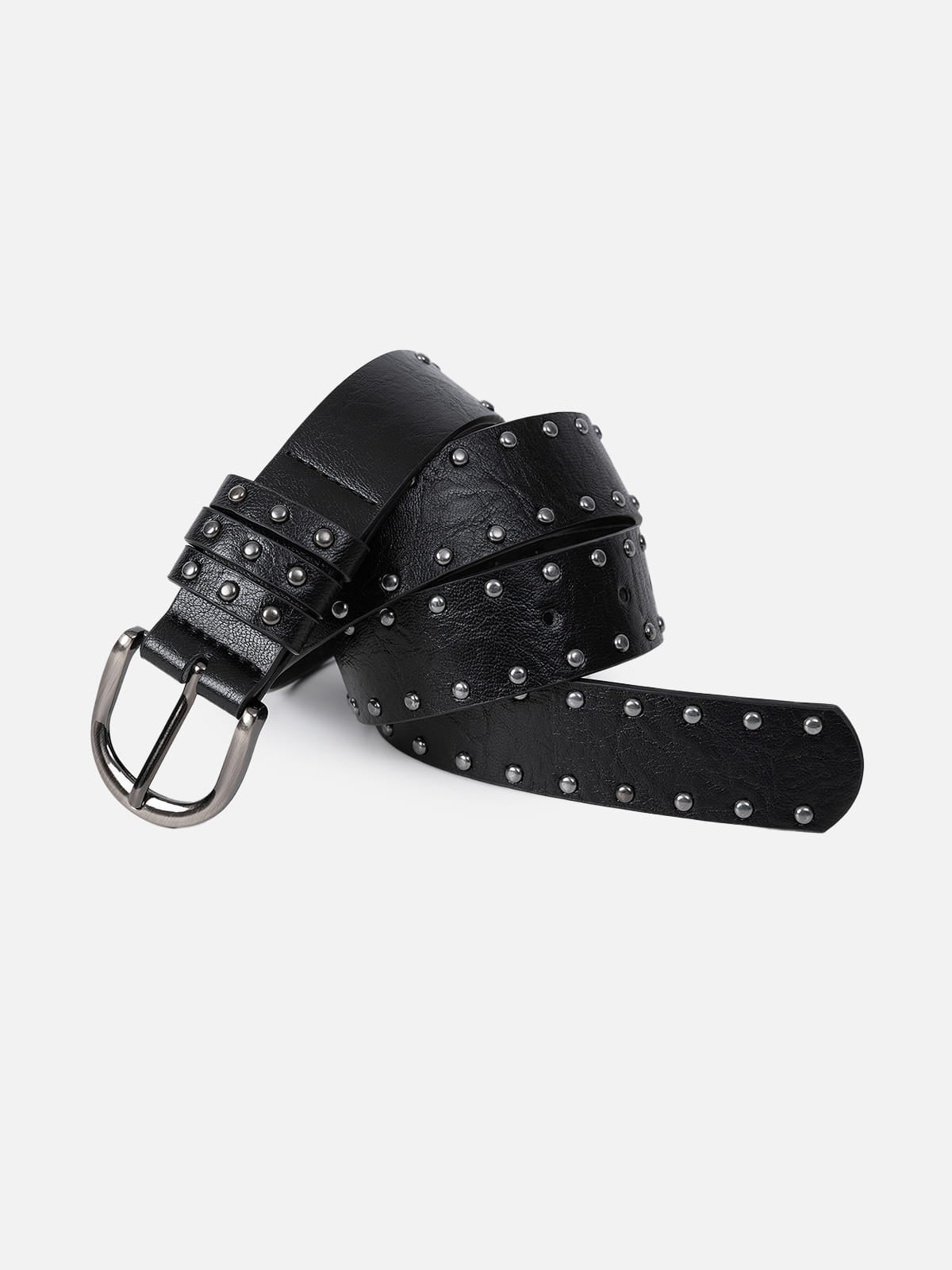Studded Buckle Belt White - Aelfric Eden