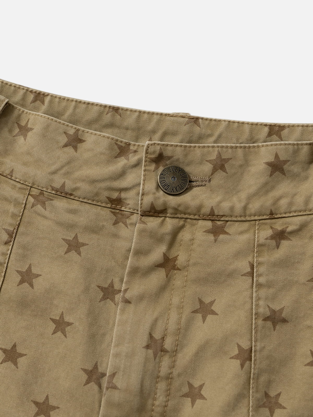 Star Patchwork Asymmetric Skirt Brown - Aelfric Eden