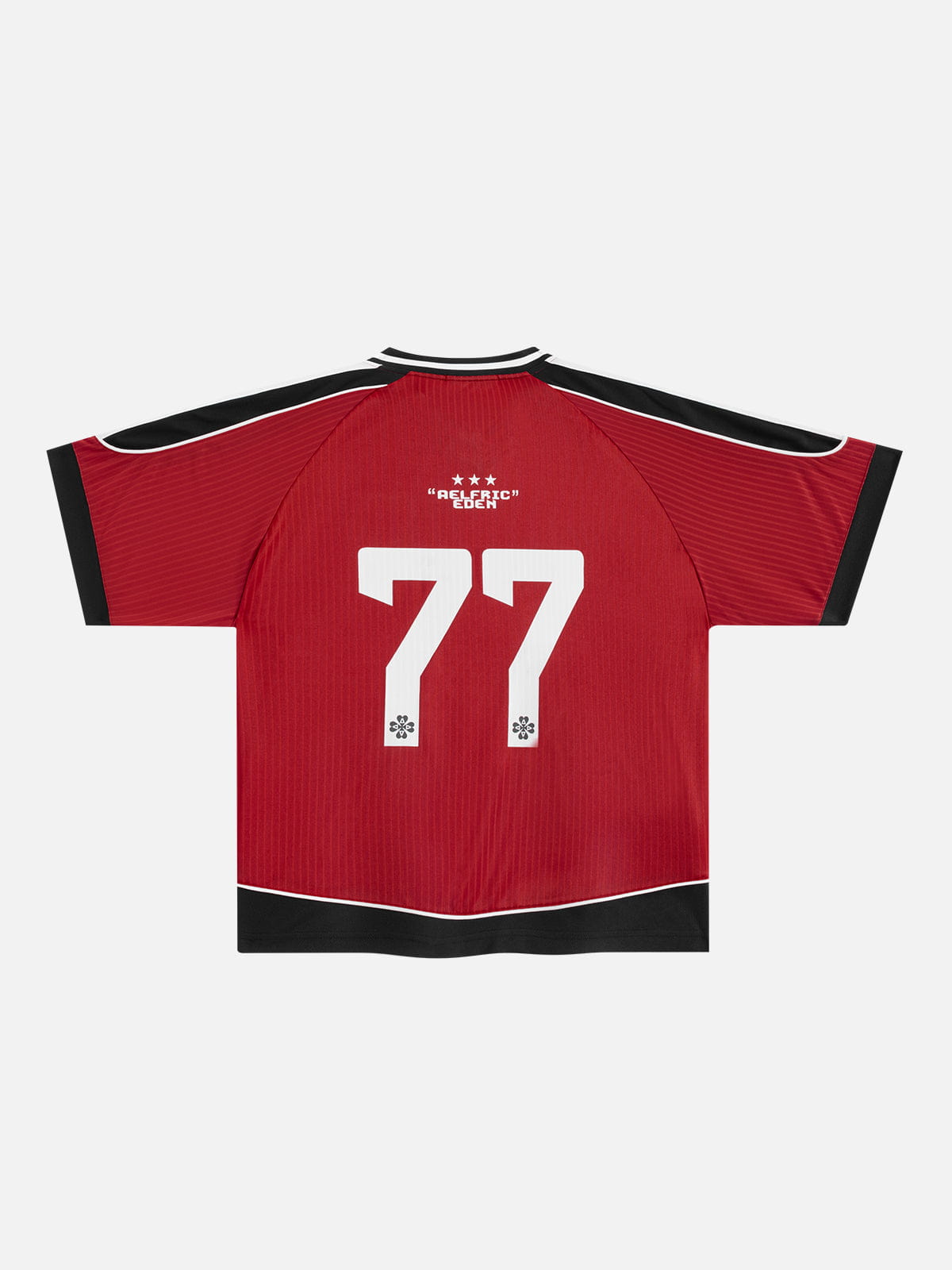 Boxy V-Neck Panel Jersey Red - Aelfric Eden