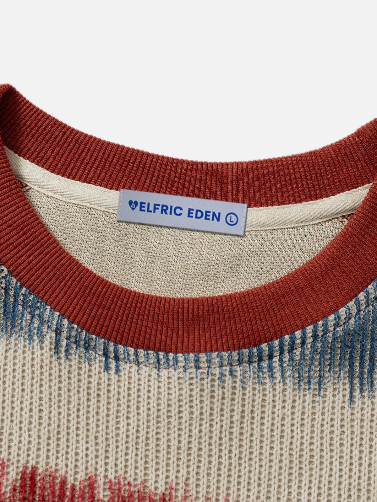 Color Block Stripe Raglan Tee Red - Aelfric Eden