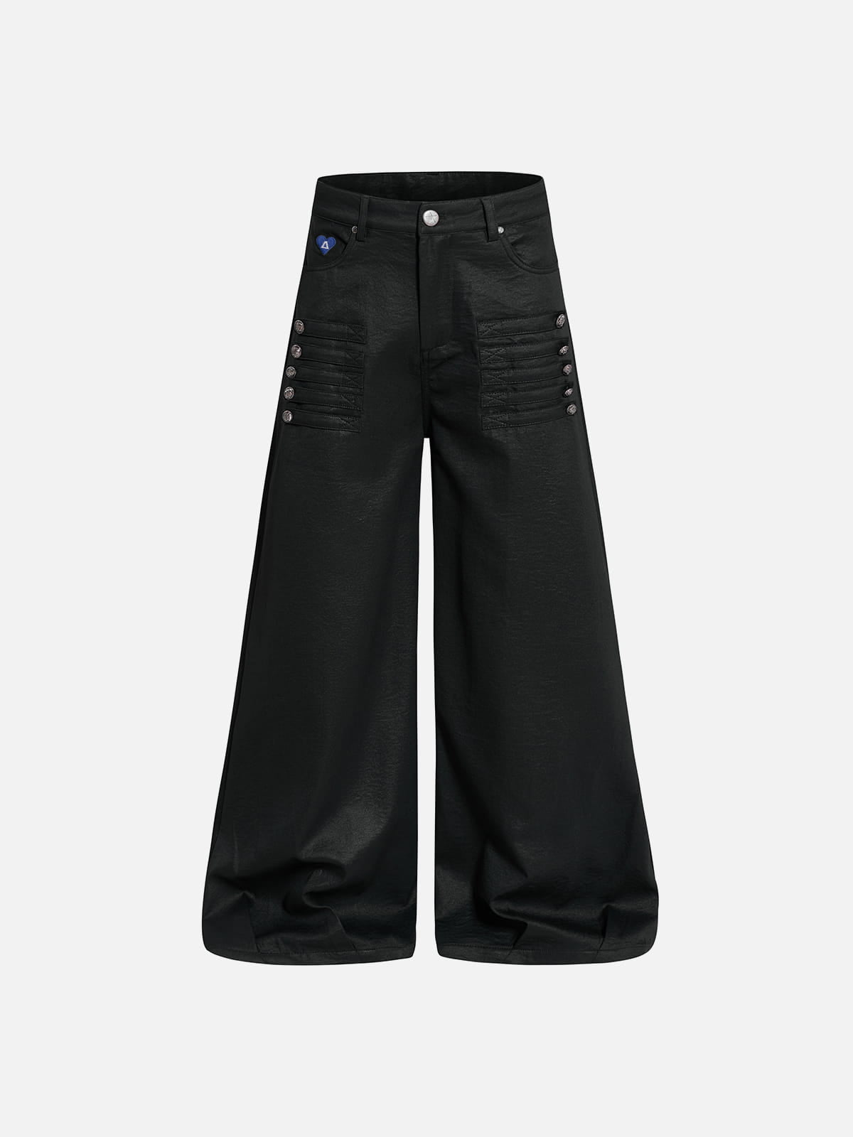 Strap Baggy Pants Black - Aelfric Eden