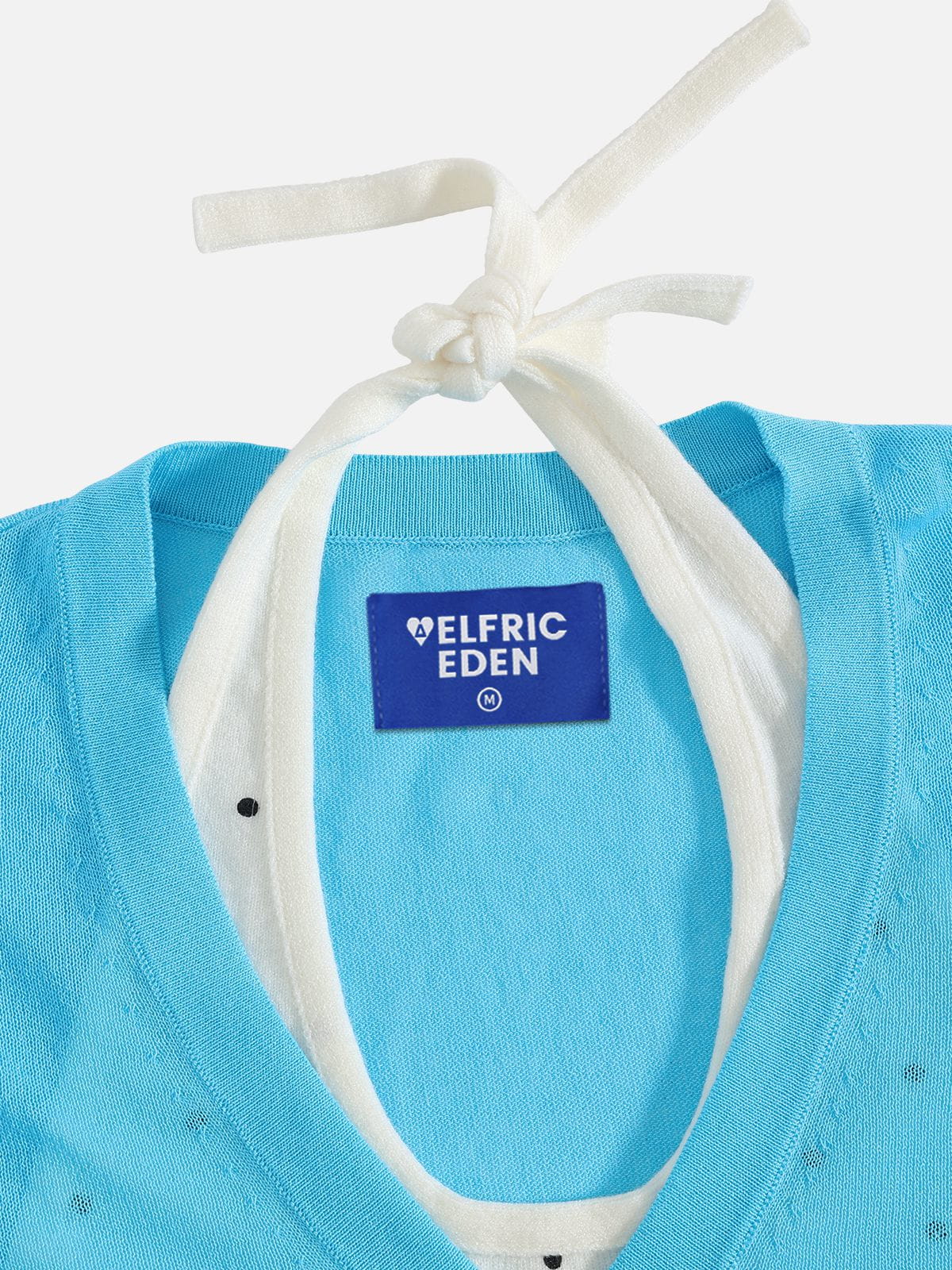 Polka Dot Layered Long Sleeve Tee Blue - Aelfric Eden