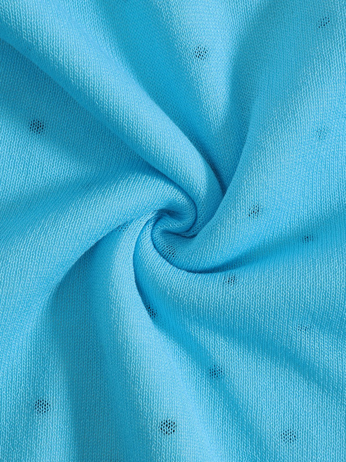 Polka Dot Layered Long Sleeve Tee Blue - Aelfric Eden
