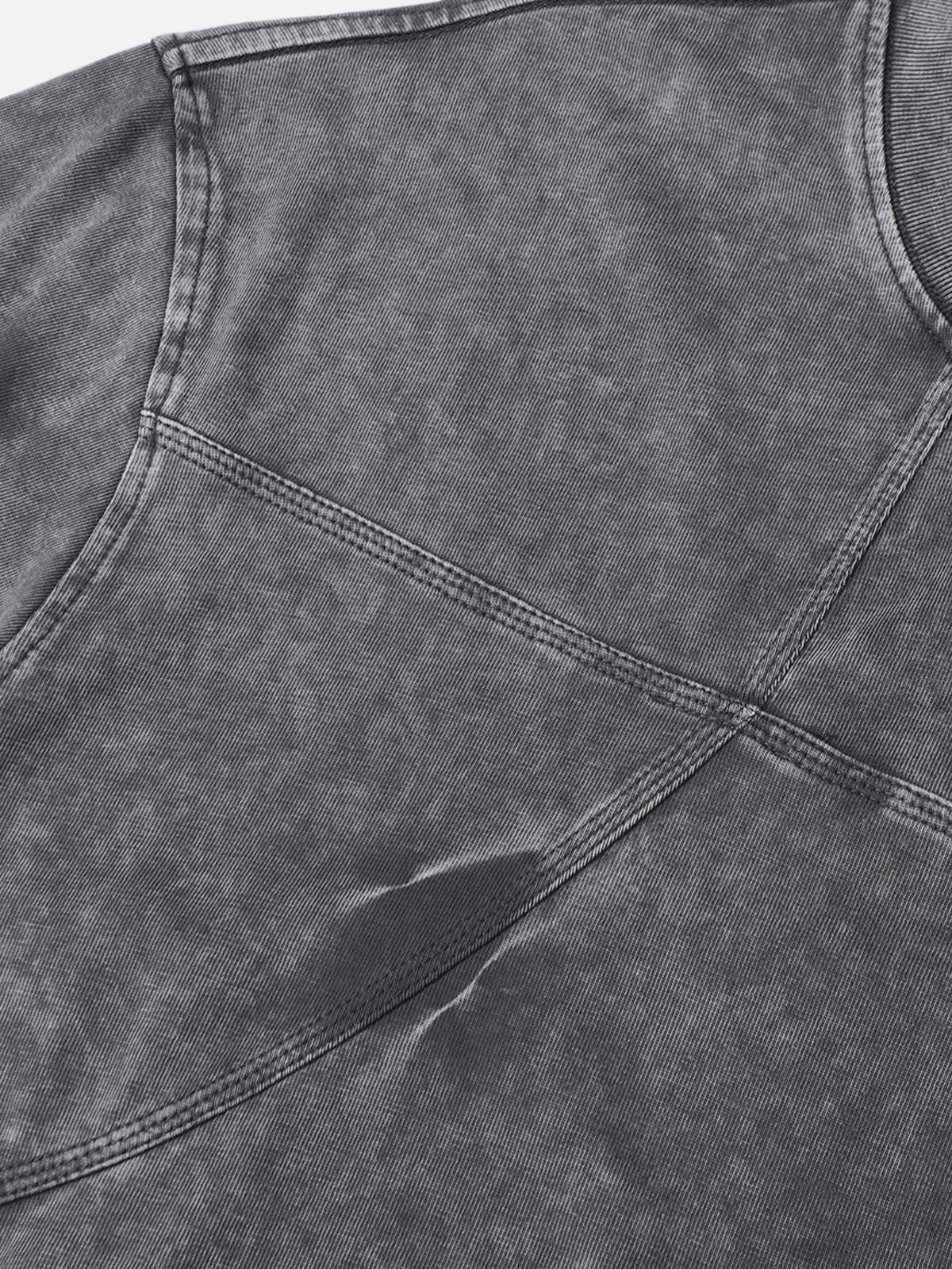 Washed Panel Tee Grey - Aelfric Eden