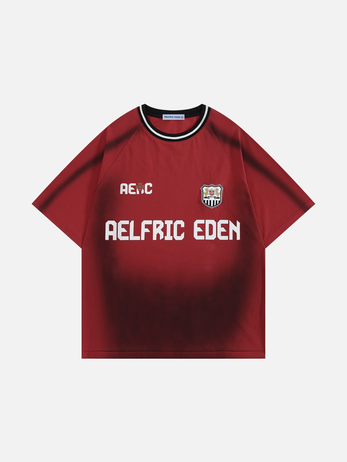 Washed Crest Tee Red - Aelfric Eden