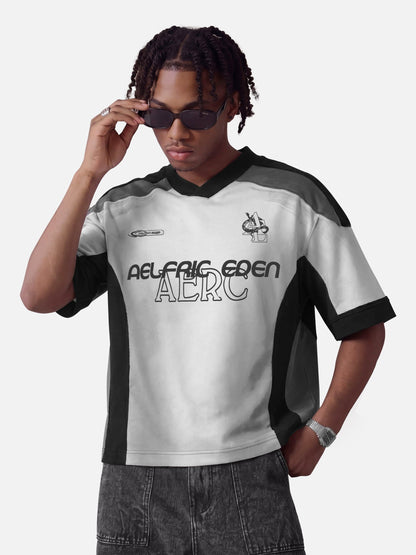 Super Boxy Panel Jersey Tee Grey - Aelfric Eden