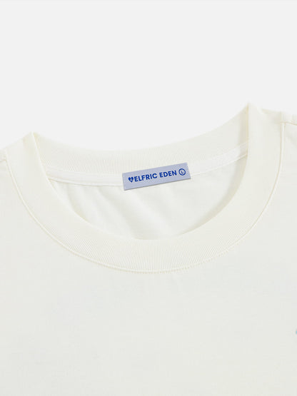 Boxy Island Scene Tee Beige - Aelfric Eden