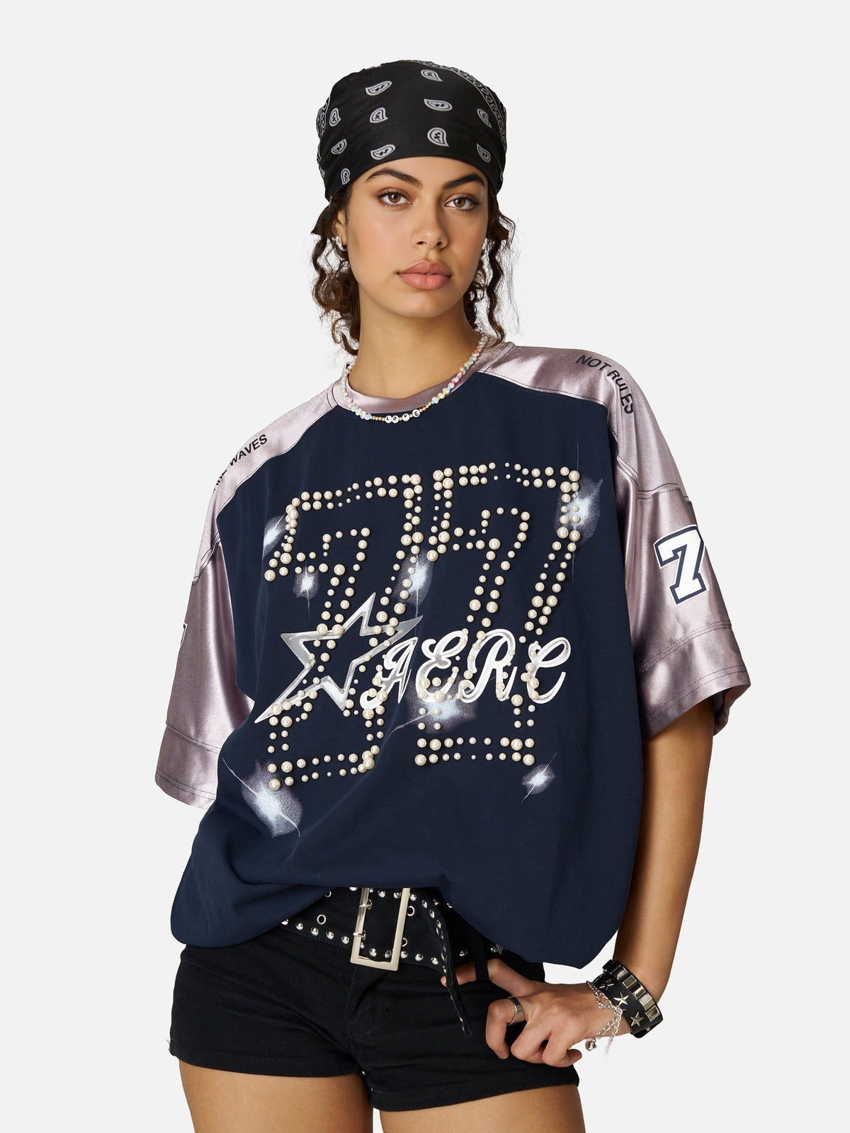 Pearl Number Football Jersey Blue - Aelfric Eden