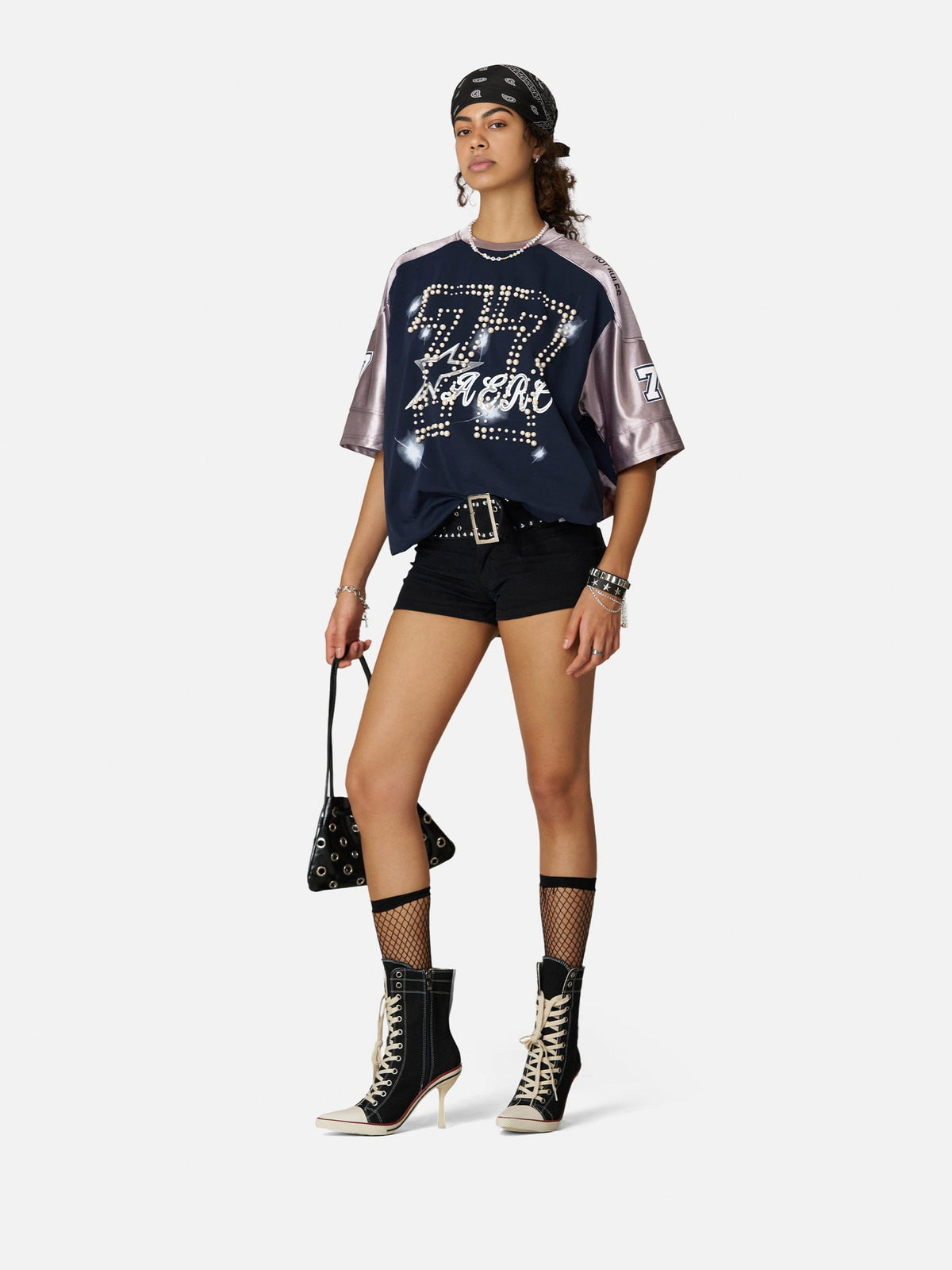 Pearl Number Football Jersey Blue - Aelfric Eden