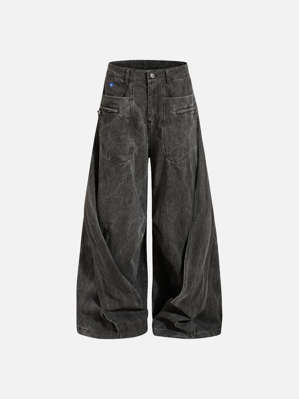 Wrinkled Baggy Pants Grey - Aelfric Eden
