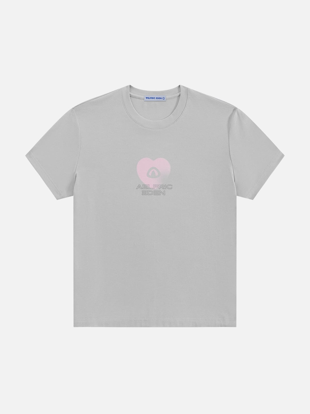 Heart Graphic Tee Grey - Aelfric Eden